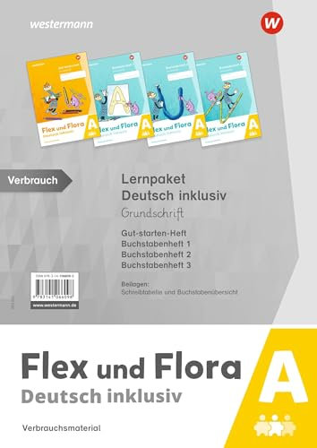 Flex und Flora - Deutsch inklusiv Ausgabe 2021: Lernpaket Deutsch inklusiv A (Grundschrift)