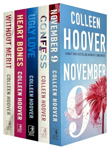 Colleen Hoover Collection 5 Books Set (Ugly Love, November 9, Confess, Without Merit & Heart Bones)
