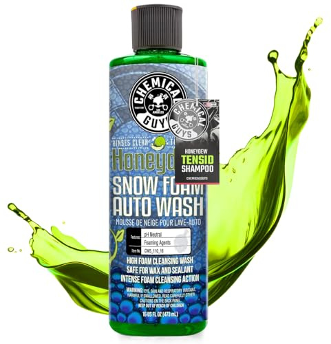 Chemical Guys CWS_110_16 Honeydew Snow Foam Car Wash Soap (Works with Foam Cannons, Foam Guns or Bucket Washes) Safe for Cars, Trucks, Motorcycles, RVs & More, 16 fl oz, Honeydew Scent