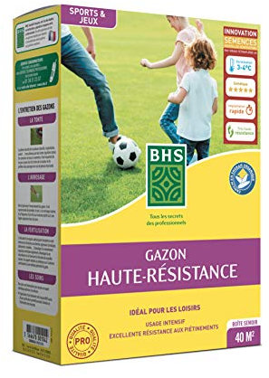 BHS Gazon - Usage intesif + Engrais - Boite de 1 kg