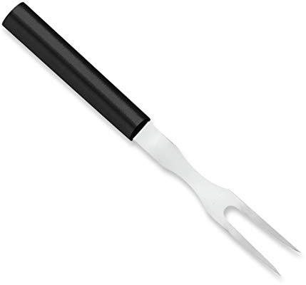 Rada Cutlery Carving Fork (W210), 5.13 Stainless Steel Tines, Black Handle