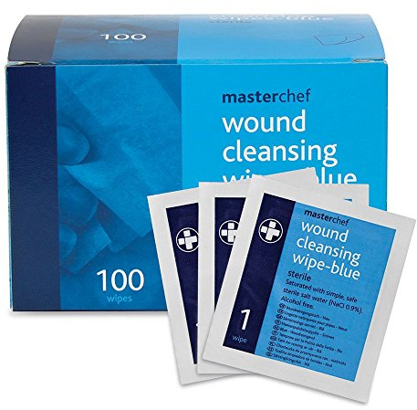 Reliance Medical REL714 Reliwipe Wound Cleansing Wipe, Blue (Pack of 100)