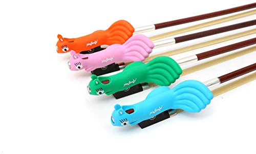 Yinfente Geigenbogenhalter, Haltevorrichtung für Geigen-/Violenbogen, Lernhilfe für Geigenbogen-Griff, Korrektor für die Bogenhaltung, Bogenrichter, schützt sanft die Finger