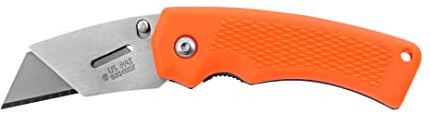 Edge Couteau utilitaire caoutchouc orange