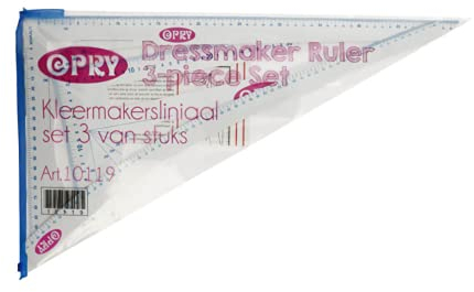 Opry 10119 Schneider-lineale set, Weiss, Eine Grösse, 3 Count