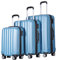 BEIBYE TSA-Schloß 2080 Zwillingsrollen neu Reisekoffer Koffer Trolley Hartschale Set (Ice Blue, Set)