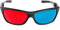 Lunettes 3D utilisées pour visionner des magazines d'impression 3D, des bandes dessinées, des photos d'anaglyphe, kit de film tridimensionnel en mode rouge-bleu, lunettes 3D pour films, lunettes 3D