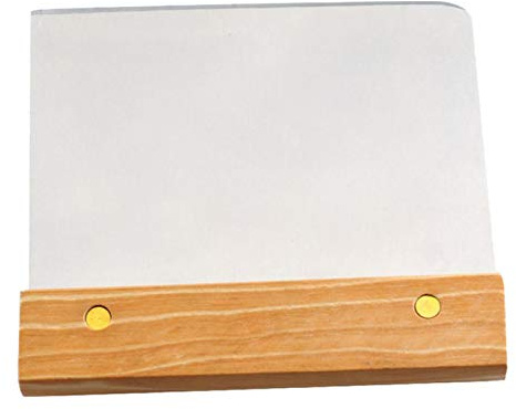 tacery Grattoir à pâte coupepâte en Acier Inoxydable avec Manche en Bois Coupe Rapide pour gâteaux Pizza Coupe de Pain Fournitures de Cuisine 125x11cm 1 pièce