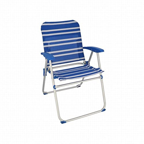 Gerimport Silla Playa Aluminio Plegable 66 x 57 x 89 cm