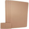 Nikalaz Platzsets und Untersetzer (4er Set) aus recyceltem Leder, Tischsets, 4 Stück Platzsets und 4 Undersetzer, Platzdeckchen und Untersetzer 10 x 10 cm (40 x 30 cm, Camel)