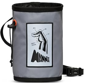 Mammut Gym Print Chalk Bag | Climbing Accessories, With Brush Holder & Phone Pocket | One Size, Alloy