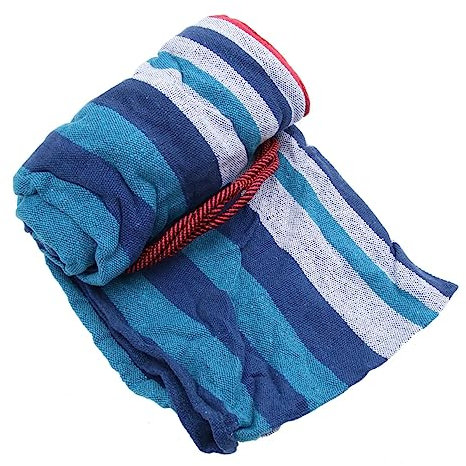 KONTONTY Verdickte Camping-hängematte Aus Segeltuch 200 X 80 cm Gartenschaukel Freizeitschaukel Für Den Außenbereich Leicht Weiß