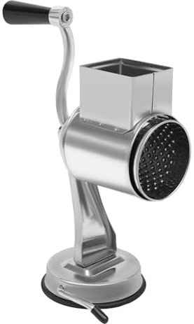 Smerigliatrice per formaggio rotante a tamburo manuale affettatrice per manovella tritaverdure in acciaio inossidabile grattugia per patate manuale