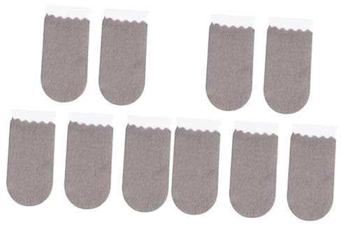 FOMIYES 10 Pièces Couvre-doigts -transpiration Manchon De De Jeu Accessoires De Contrôleur Manchon De Pouce De Contrôleur De Jeu Accessoire De Jeu De Télé Grey