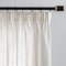 MYSKY HOME Gardinen und Vorhänge Wohnzimmer Gardine mit Kräuselband Schlaufenschal Vorhang 2er Set Gardine Halbtransparent Leinenoptik Curtains for Kinderzimmer, H 235 x B 140 cm, Leinenfarbe
