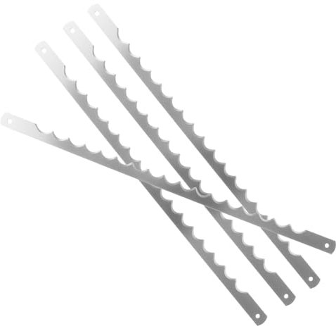 Vaguelly 1 Set Lama Per Tagliare Le Fette in Metallo Pane Abbrustolito Affettatrice Per Pane Seghettata Cutter Taglio Pesante Lame Per Macchina Per Il Pane Lame Tagliapane Silver 4 Pezzi