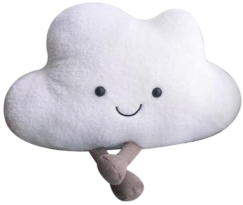 Licsaliwe Cuscino in Peluche a Forma di Nuvola, Simpatico Cuscino Decorativo per la cameretta dei bambini/19, 7x13, 8 Pollici