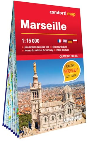 Marseille 1/15.000 (carte laminée format poche - plan de ville)
