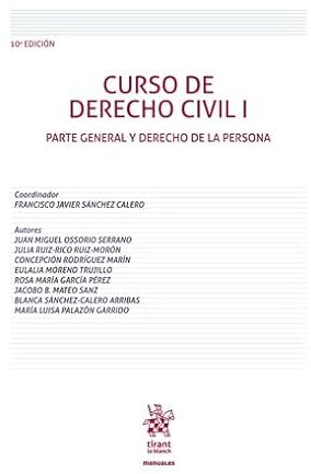 CURSO DERECHO CIVIL I PARTE GENERAL Y DERECHO PERSONA 10ª ED