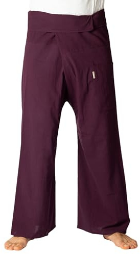 PANASIAM Fisherman Pants Unicolor, Purple, XL