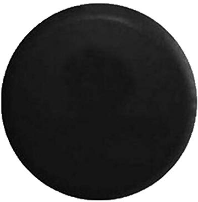 Comily Plus+ Universal Spare Tire Cover,Soft PVC Vehicle Wheel Protectors with Waterproof,Off-Road Accessories Fit for Travel Trailer RV SUV Truck Jeep-Plain Black(13Inch for Diameter 22-23)