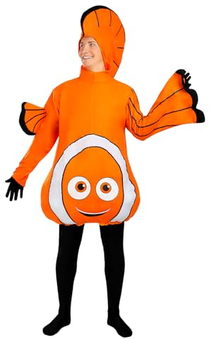 Funidelia Disfraz de pez payaso para adultos, Animales - Traje para adultos para fiestas, Carnaval y Halloween - Talla M-L