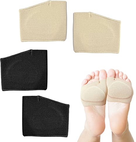 2 par Metatarsal Manschettdynor, Stöd för fotavlastning, Metatarsal Pad Stöd Ortopedisk Innersula med geldekomprimeringsskydd för fotförebyggande hörn, blåsor