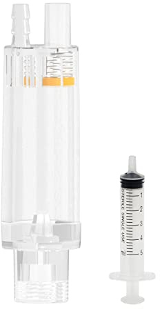 ZRDR Co2 Bubble Counter, with Check Valve, for Threaded Connection of Co2 Generator Regulator Planting Aquarium