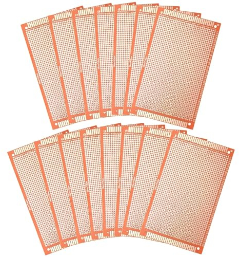 Towviy 15 Stück Lochrasterplatte Kit 15x9cm PCB Board Prototype Leiterplatte Einseitig PCB Board Premium Leiterplatte Lochrasterplatte Universal DIY Board für Prototyping