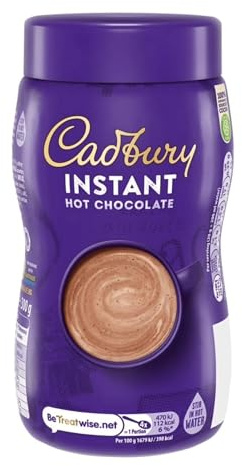 Cadbury Instant Hot Chocolate, Quick and Easy Hot Chocolate Mix, Approximately 11 Servings, 300 g (Pack of 1)