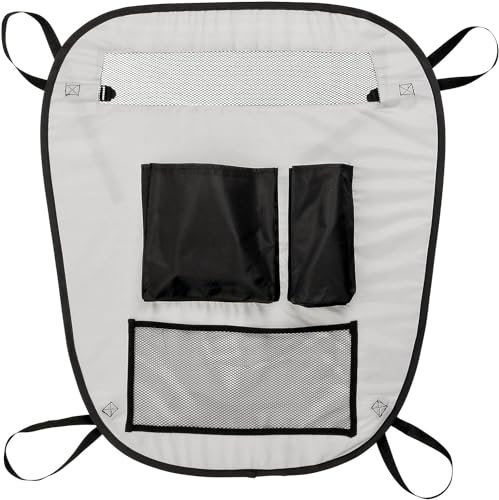 Avilia Auto-Trennnetz für Hunde – Barriere für Hunde mit 3 Taschen, aus Polyester, 60 x 70 cm