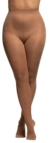 POMPEA Collant Donna 40 Denari Comfort Size, Calze Velate Opache, Collant con Banda Anti-Sfregamento e Compressione Leggera