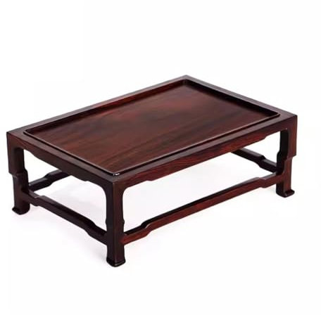 KOHUS Soporte para Bonsáis Base de Adorno de Jade de Madera Maciza, Base de Maceta Rectangular, Base de Estatua de Buda Chino, Soporte for Taza de té Estante para Plantas en Maceta