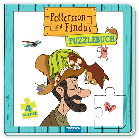 Trötsch Pettersson und Findus Pappenbuch Puzzlebuch: Beschäftigungsbuch Entdeckerbuch Puzzlebuch