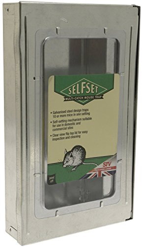 The Big Cheese Ultra Power Live Multi-Catch Mouse Trap, Kills Mice, Weather-Proof Industrial Strength Galvanised Steel, Self-Setting, Traps Over 10 Mice, Large