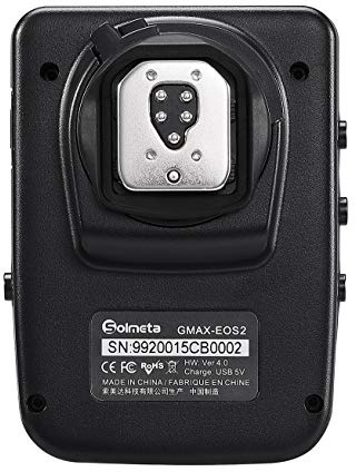Solmeta GMAX-EOS2 Récepteur GPS Geotagger avec Obturateur Bluetooth, Compatible avec Canon GP-E2, pour Appareil photo EOS DSLR, Rebel et R & RP