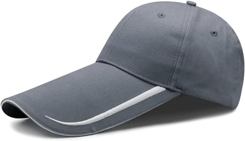 Sanahy Gorras de Hombre Visera Larga de 14cm, para Hombre, Sombreros con Visera d, Sombrero de Pesca para Hombre de Talla Grande 60-65cm