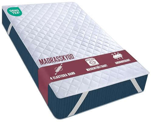 Madrassoverdrag Quiltat 90x200 cm Madrasskydd Madrassbadd Topper | Vadderat madrasskydd med elastiska hörnband, hotellkvalitet, nyfiber, Oeko-Tex-certifierat av Utopia Bedding