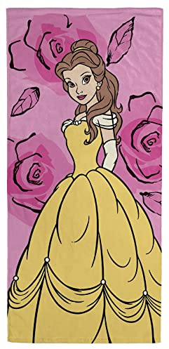 Jay Franco Disney Princess Belle Rosen 71cm x 147cm Strandtuch aus
