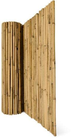 Arella de cañas de bambú natural Ø 10 mm, estera de sombreado para vallas, 250 x 300 cm