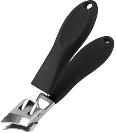 OUDQFCJ 2 tagliaunghie oblique, tagliaunghie curve, tagliaunghie senza splash, tagliaunghie con contenitore di raccolta, tagliaunghie dei piedi con ampio, ergonomico, tagliaunghie con ganasce