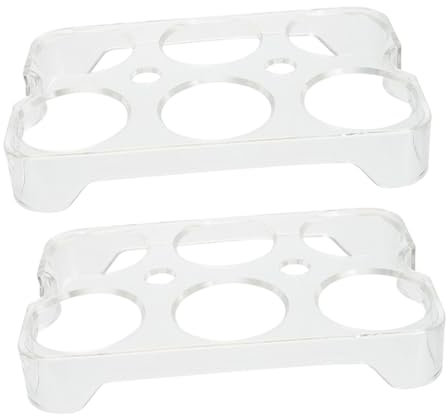 Tofficu 2pièces Conteneur De Stockage Œufs Transparent à Compartiments Plateau Garde-œufs Pour Réfrigérateur Boîte De Rangement Réutilisable Pour Cuisine Et Voyage