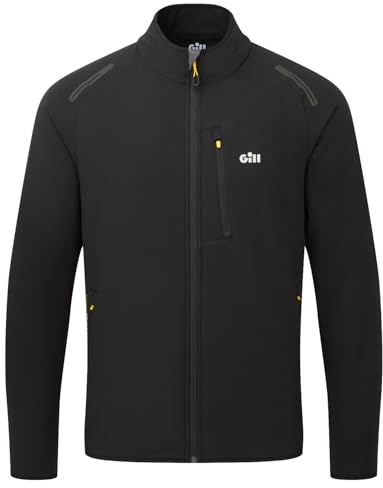 Gill OS Performance Sailing Jacket - Thermal, PFAS Free Water Repellent & Wind Resistant (Black, M)