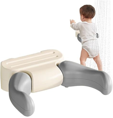 Supporto Per Bagnetto Per Stare In Piedi - Supporto Assistenza Bagno A Parete,Installazione Senza Fori, Risparmio Spazio, Supporto Stabile Antiscivolo Per Bagno Casa