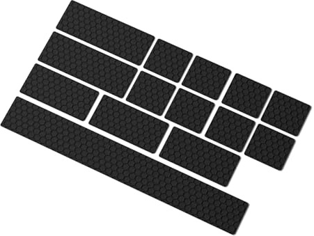 Protector de tapa de teclado de silicona, pegatinas antideslizantes para reducir el ruido y un agarre seguro, accesorios de teclado de silicona