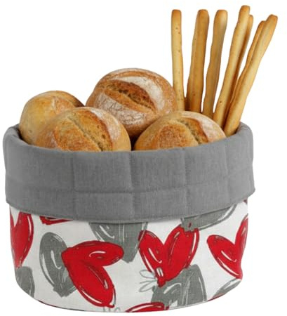 moorg Brödkorg i bomull, brödhållare för bord - korgar med olika mönster, brödkorg för bord 19 x 19 cm