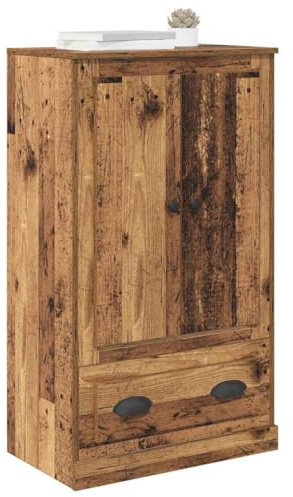 vidaXL Alacena Madera Vieja 60 x 35,5 x 103,5 cm Madera contrachapada, Alto Mueble de Sala, Armario Rectangular, cajones duraderos, diseño Moderno, Madera aglomerada con Puertas