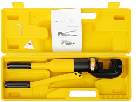 POTYYH Coupe-boulons hydraulique 13 tonnes - 4-22 mm - Coupe-armature hydraulique en acier doux avec boîte à outils