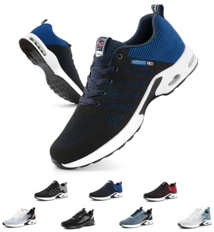 Hitmars Basket Hommes Running Chaussures de Sport Coussin d'air Légères Marche Course EU39-EU46
