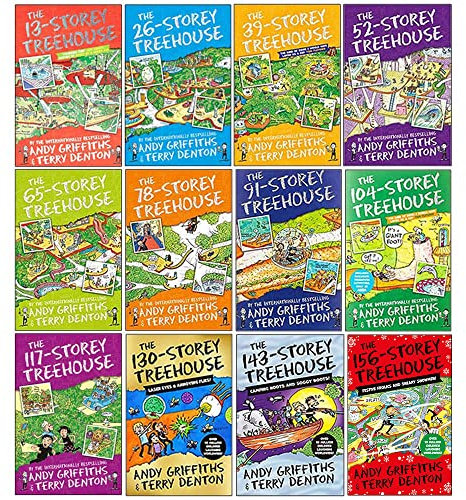 The Treehouse Storey Series 12 Books Collection Set by Andy Griffiths & Terry Denton